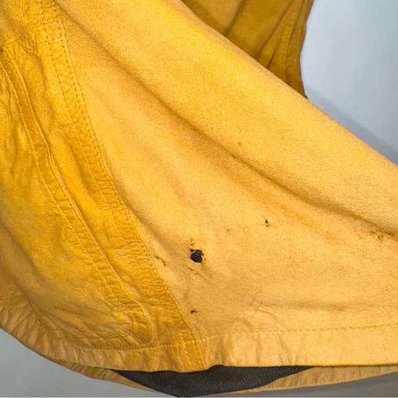 VINTAGE LA MATTA CENTURY GENUINE QUALITY GARMENT SUEDE BUTTON DOWN MEDIUM - Picture 6 of 15